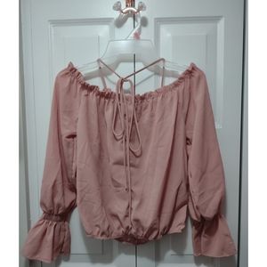 Fashion Nova Mauve Long Sleeved Top Small